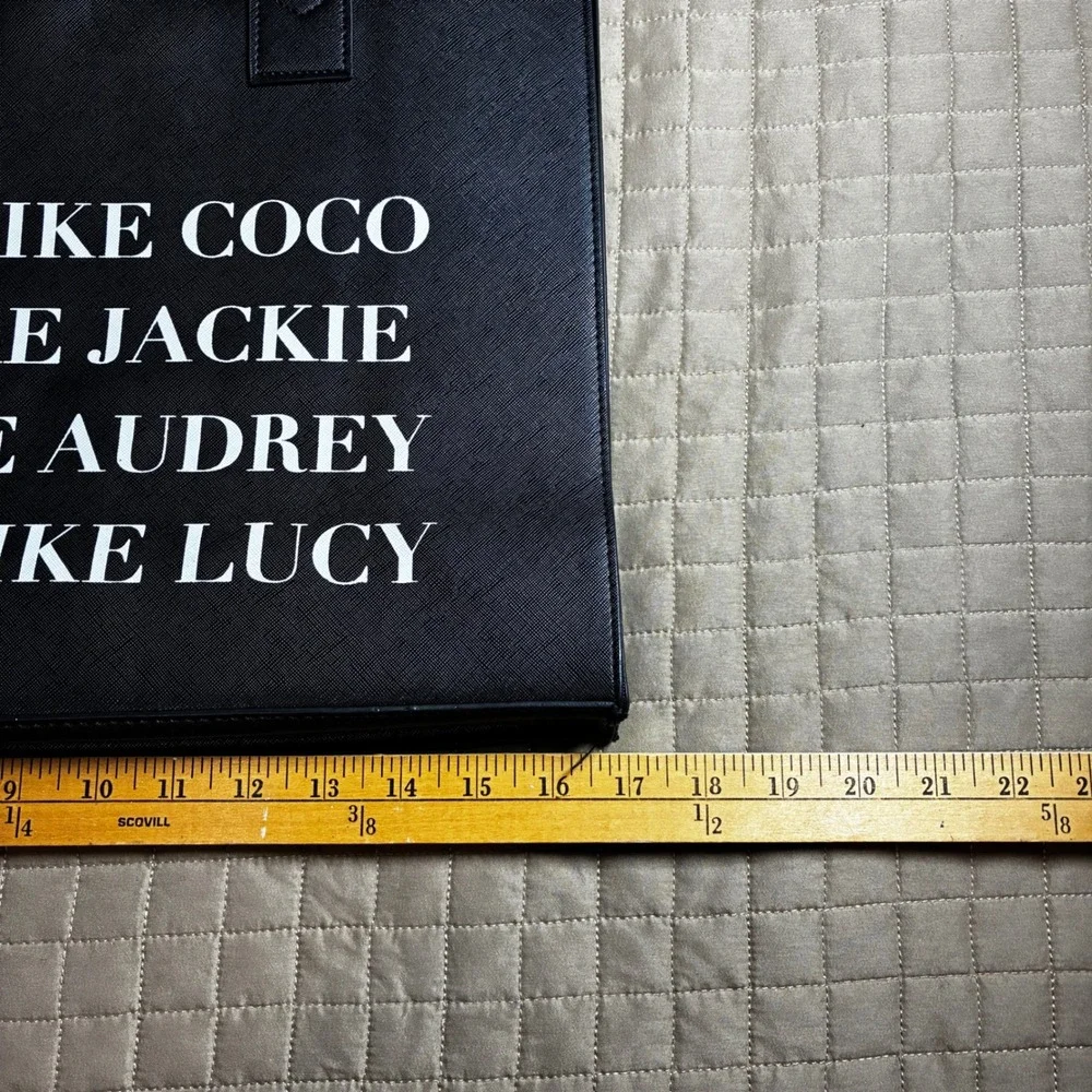 Los Angeles Trading Vegan Leather‎ Tote Bag Black Dress Like Coco Jackie Audrey